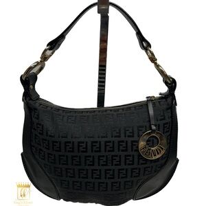 🖤SOLD🖤Fendi Zucchino canvas front pocket hobo bag
